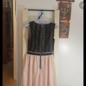 Speechless Black and Cream Dress